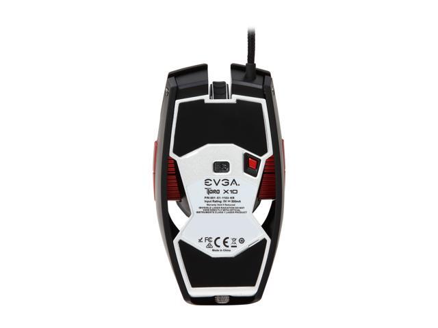 EVGA TORQ X10 901-X1-1103-KR Black Wired Laser Gaming Mouse