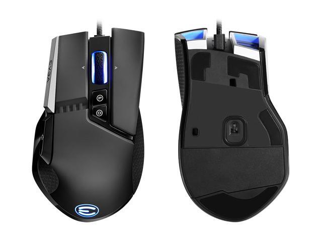 EVGA X17 Gaming Mouse, Wired, Black, Customizable, 16,000 DPI, 5 Profiles, 10 Buttons, Ergonomic 903-W1-17BK-KR