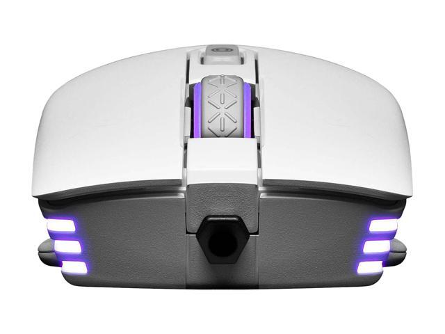 EVGA X12 Gaming Mouse, 8k, Wired, White, Customizable, Dual Sensor, 16,000 DPI, 5 Profiles, 8 Buttons, Ambidextrous Light Weight, RGB, 905-W1-12WH-KR