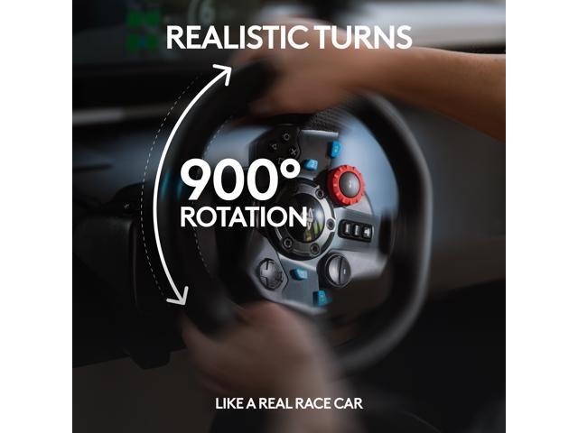 Logitech - G29 Driving Force Racing Wheel and Floor Pedals for PS5, PS4, PC, Mac - Black - image 5