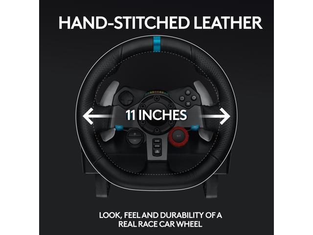 Logitech - G29 Driving Force Racing Wheel and Floor Pedals for PS5, PS4, PC, Mac - Black - image 6