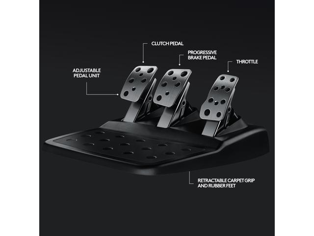 Logitech - G29 Driving Force Racing Wheel and Floor Pedals for PS5, PS4, PC, Mac - Black - image 8