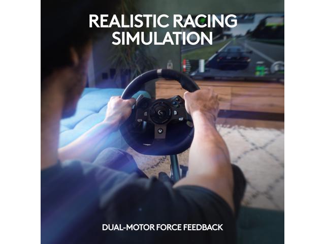 Logitech - G920 Driving Force Racing Wheel and Pedals for Xbox Series X|S, Xbox One, Windows & Mac - Black - image 3