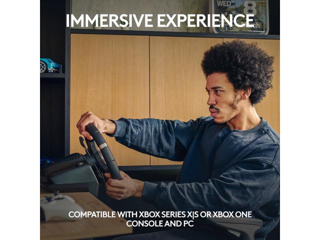 Logitech - G920 Driving Force Racing Wheel and Pedals for Xbox Series X|S, Xbox One, Windows & Mac - Black - image 4