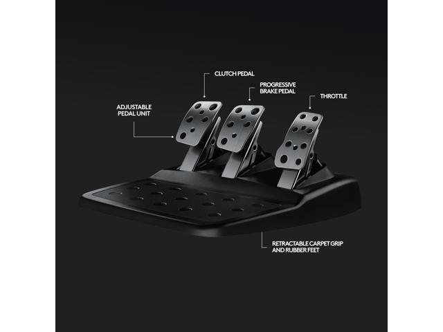 Logitech - G920 Driving Force Racing Wheel and Pedals for Xbox Series X|S, Xbox One, Windows & Mac - Black - image 8