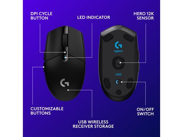 Logitech G G305 LIGHTSPEED Wireless Mouse (Black) - image 6