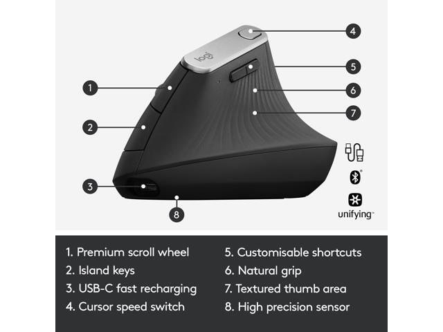 Logitech MX Vertical Advanced Ergonomic Mouse - image 6