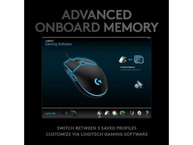 Logitech G PRO Hero Wired Gaming Mouse, 12000 DPI, RGB Lightning, Ultra Lightweight, 6 Programmable Buttons, On-Board Memory, Compatible with...