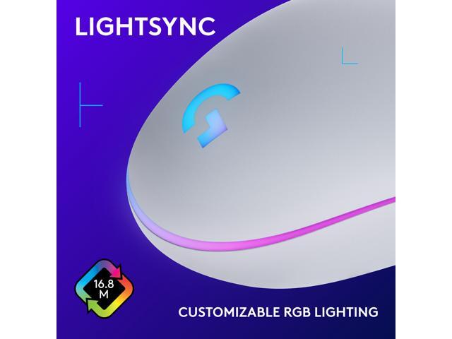 Logitech - G203 LIGHTSYNC Wired Optical Gaming Mouse with 8,000 DPI sensor - Wired - White - image 4