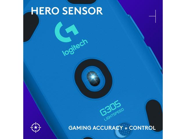 Logitech - G305 LIGHTSPEED Wireless Optical 6 Programmable Button Gaming Mouse with 12,000 DPI HERO Sensor - Wireless - Blue - image 2