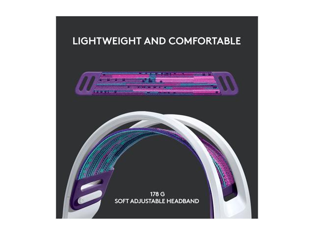 Logitech - G733 LIGHTSPEED Wireless Over-the-Ear Gaming Headset for PS4, Windows - White - image 4