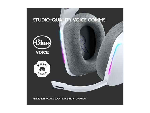 Logitech - G733 LIGHTSPEED Wireless Over-the-Ear Gaming Headset for PS4, Windows - White - image 11