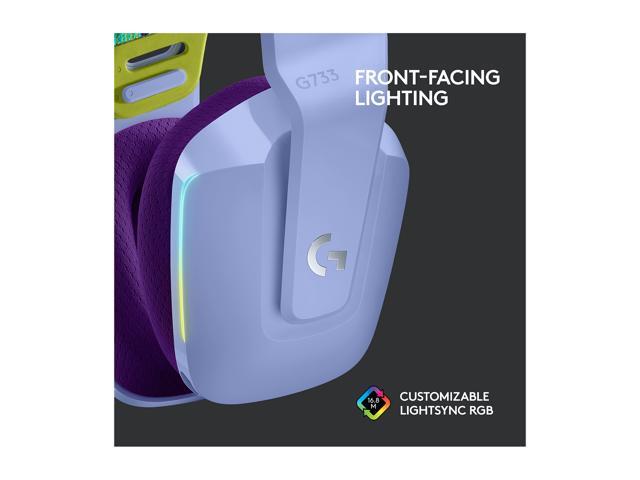 Logitech - G733 LIGHTSPEED Wireless Over-the-Ear Gaming Headset for PS4, Windows - Lilac - image 4