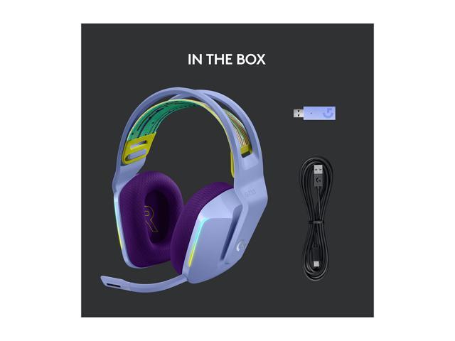 Logitech - G733 LIGHTSPEED Wireless Over-the-Ear Gaming Headset for PS4, Windows - Lilac - image 6