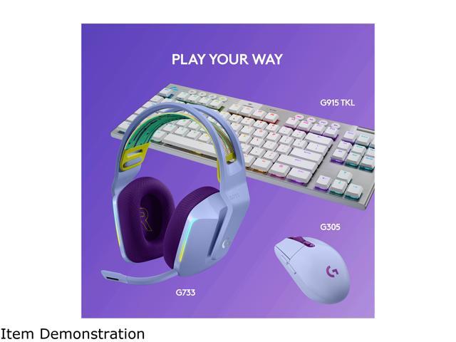 Logitech - G733 LIGHTSPEED Wireless Over-the-Ear Gaming Headset for PS4, Windows - Lilac - image 8
