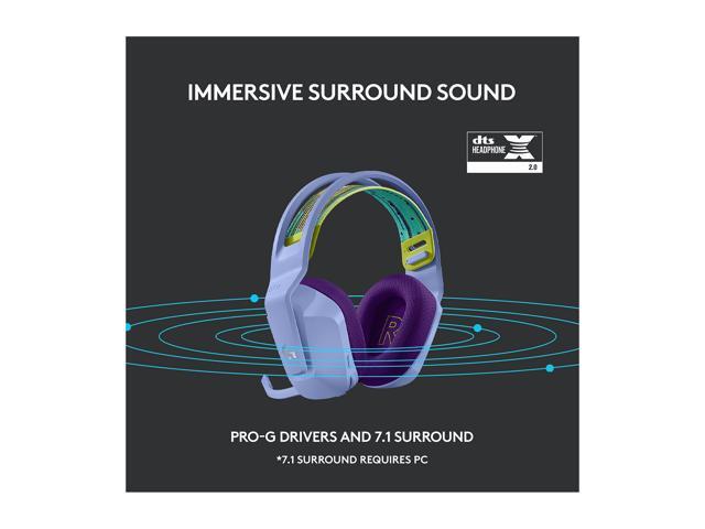 Logitech - G733 LIGHTSPEED Wireless Over-the-Ear Gaming Headset for PS4, Windows - Lilac - image 10