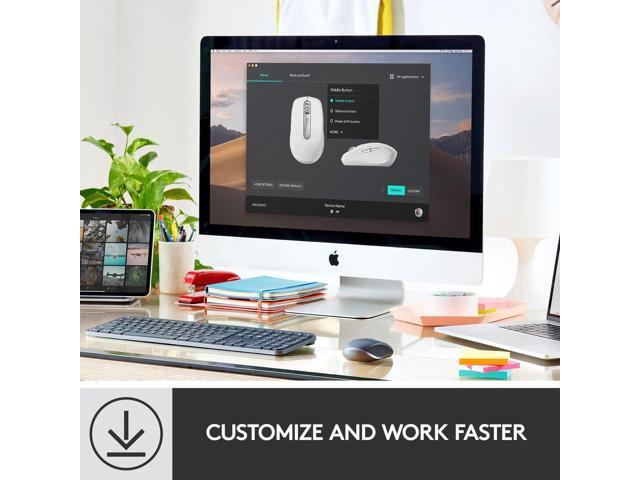 Logitech MX Anywhere 3 Compact Performance Mouse, Wireless, Comfort, Fast Scrolling, Any Surface, Portable, 4000DPI, Customizable Buttons, USB-C,...