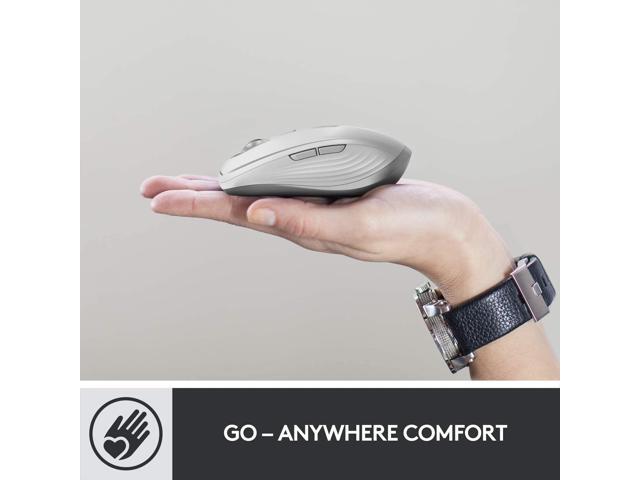 Logitech MX Anywhere 3 Compact Performance Mouse, Wireless, Comfort, Fast Scrolling, Any Surface, Portable, 4000DPI, Customizable Buttons, USB-C,...