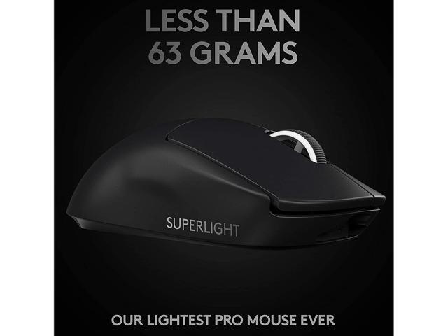 Logitech G PRO X SUPERLIGHT Wireless Gaming Mouse, Ultra-Lightweight, HERO 25K Sensor, 25,600 DPI, 5 Programmable Buttons, Long Battery Life,...