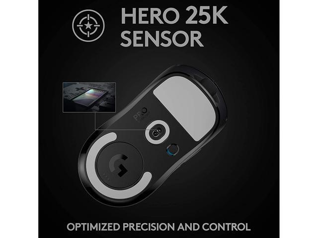 Logitech G PRO X SUPERLIGHT Wireless Gaming Mouse, Ultra-Lightweight, HERO 25K Sensor, 25,600 DPI, 5 Programmable Buttons, Long Battery Life,...