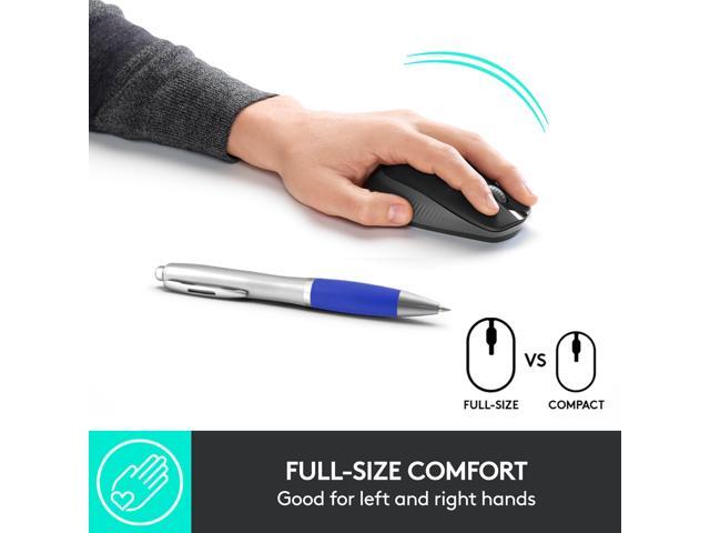 Logitech M190 Wireless Ambidextrous Mouse with 18-Month Battery with Power Saving Mode, Precise Cursor Control & Scrolling, Wide Scroll Wheel,...