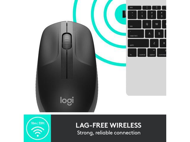 Logitech M190 Wireless Ambidextrous Mouse with 18-Month Battery with Power Saving Mode, Precise Cursor Control & Scrolling, Wide Scroll Wheel,...
