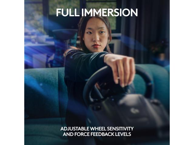 Logitech - G923 Racing Wheel and Pedals for PS5, PS4 and Windows - Black - image 9