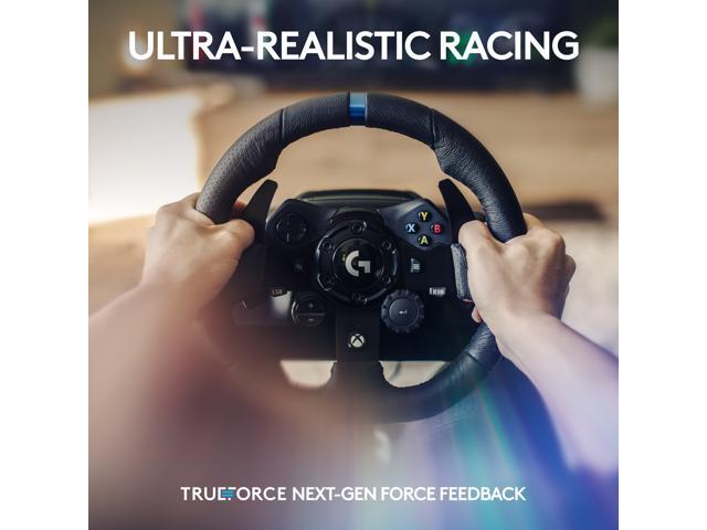 Logitech - G923 Racing Wheel and Pedals for Xbox Series X|S, Xbox One and PC - Black - image 3