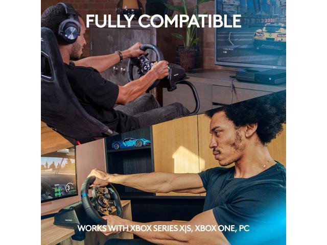 Logitech - G923 Racing Wheel and Pedals for Xbox Series X|S, Xbox One and PC - Black - image 4