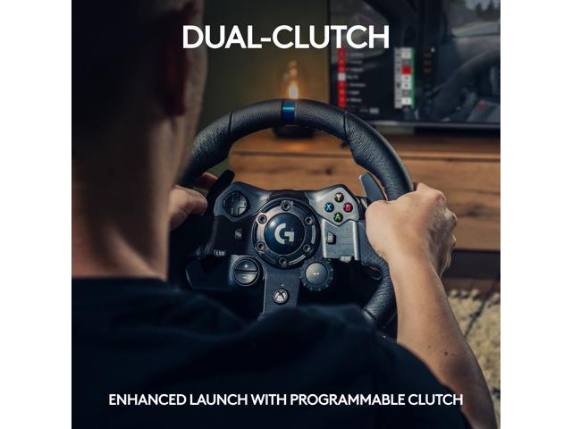 Logitech - G923 Racing Wheel and Pedals for Xbox Series X|S, Xbox One and PC - Black - image 5