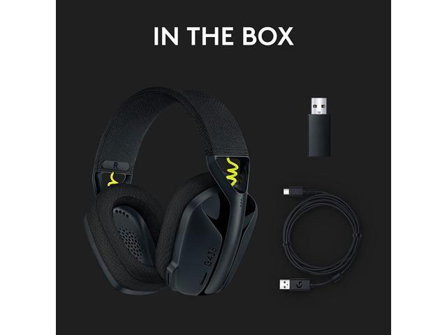 Logitech - G435 Wireless Over-the-Ear Gaming Headset for PC, PlayStation 5, or PlayStation 4, Nintendo Switch - Black - image 10