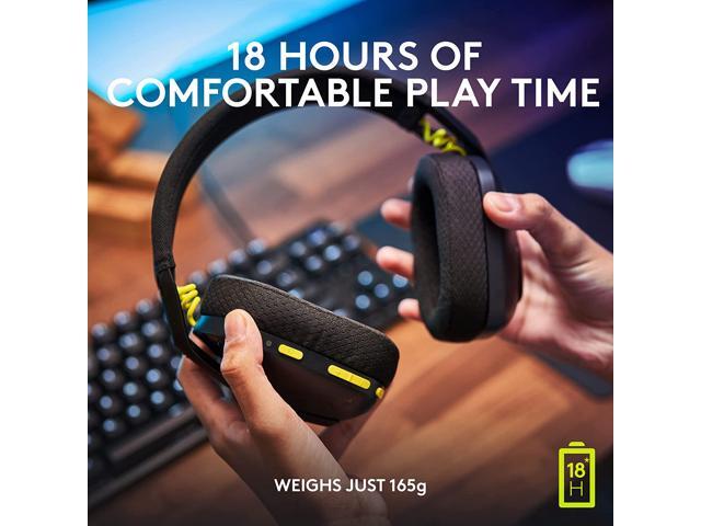 Logitech - G435 Wireless Over-the-Ear Gaming Headset for PC, PlayStation 5, or PlayStation 4, Nintendo Switch - Black - image 7