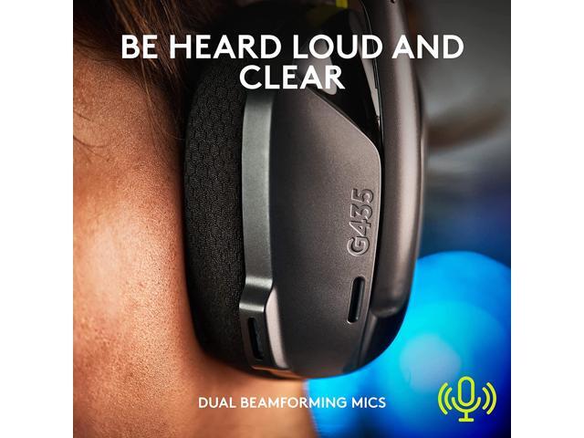 Logitech - G435 Wireless Over-the-Ear Gaming Headset for PC, PlayStation 5, or PlayStation 4, Nintendo Switch - Black - image 6
