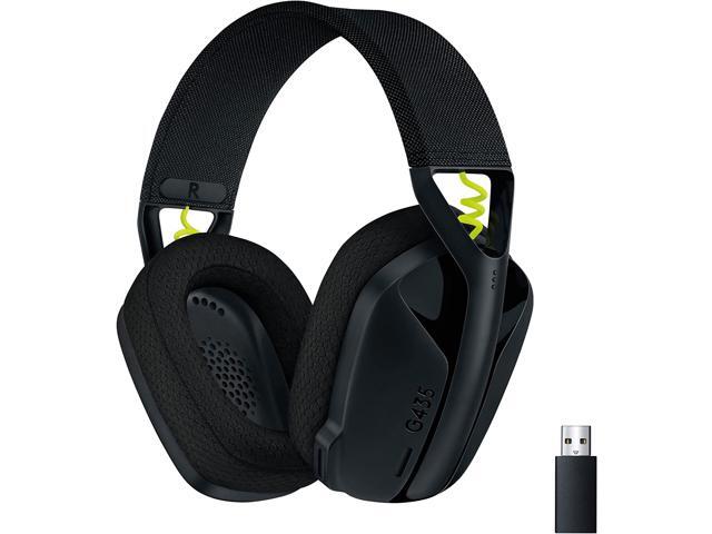 Logitech G435 LIGHTSPEED and Bluetooth Wireless Gaming Headset - Lightweight over-ear headphones, built-in mics, 18h battery, compatible with Dolby...