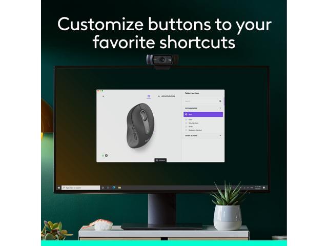 Logitech - Signature M650 L Full-size Wireless Optical Scroll Mouse with Silent Clicks - Wireless - Graphite - image 5