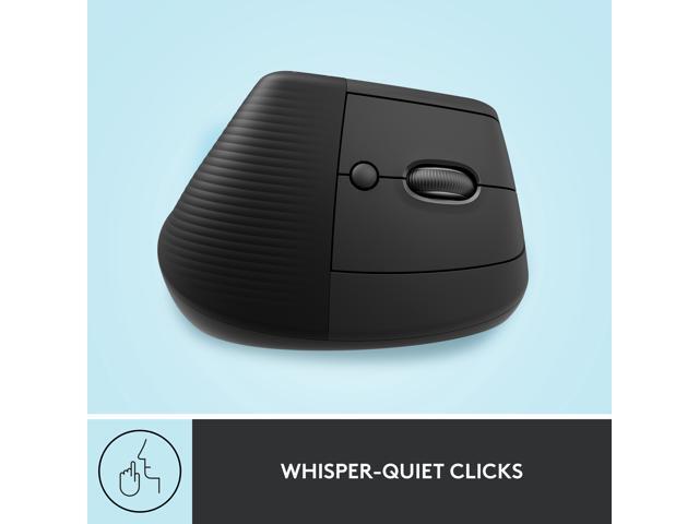 Logitech - Lift Vertical Wireless Optical Ergonomic Mouse with 4 Customizable Buttons - Wireless - Graphite - image 7