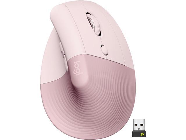 Logitech Lift Vertical Ergonomic Wireless Mouse (Rose)