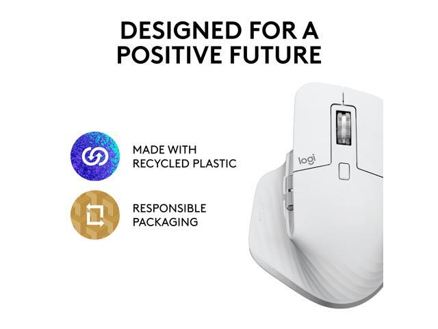 Logitech MX Master 3S - Wireless Performance Mouse with Ultra-fast Scrolling, Ergo, 8K DPI, Track on Glass, Quiet Clicks, USB-C, Bluetooth,...