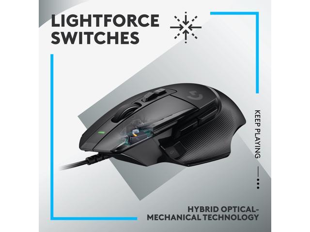 Logitech - G502 X Wired USB Optical Gaming Mouse with HERO 25K Sensor - Wired - Black - image 2