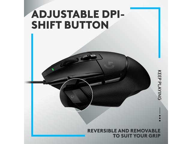 Logitech - G502 X Wired USB Optical Gaming Mouse with HERO 25K Sensor - Wired - Black - image 7