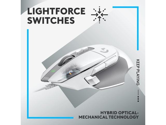 Logitech - G502 X Wired USB Optical Gaming Mouse with HERO 25K Sensor - Wired - White - image 2