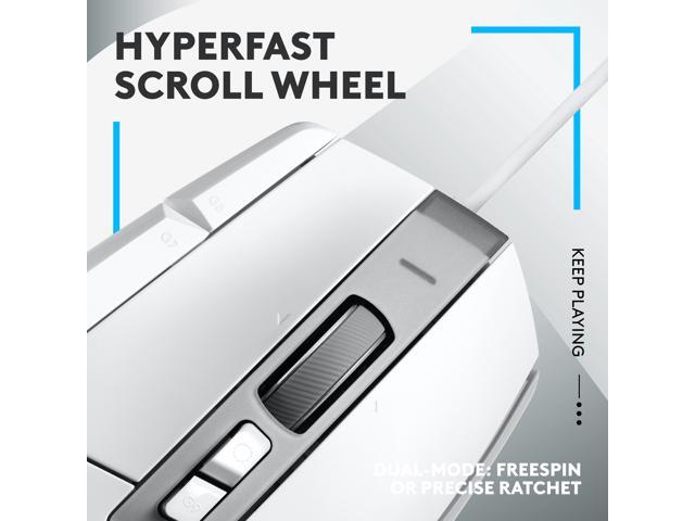 Logitech - G502 X Wired USB Optical Gaming Mouse with HERO 25K Sensor - Wired - White - image 3