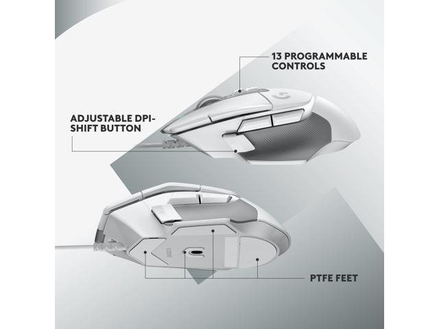 Logitech - G502 X Wired USB Optical Gaming Mouse with HERO 25K Sensor - Wired - White - image 5