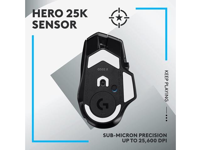 Logitech - G502 X LIGHTSPEED Wireless Optical Gaming Mouse with HERO 25K Sensor - Wireless - Black - image 4