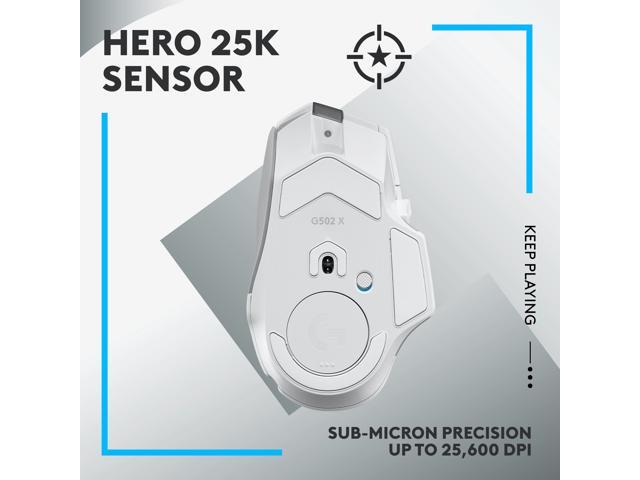 Logitech - G502 X LIGHTSPEED Wireless Optical Gaming Mouse with HERO 25K Sensor - Wireless - White - image 4
