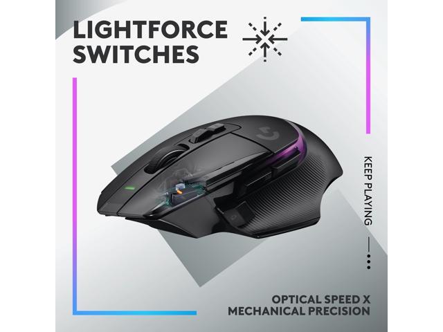 Logitech - G502 X PLUS LIGHTSPEED Wireless Optical Gaming Mouse with HERO 25K Sensor - Wireless - Black - image 2