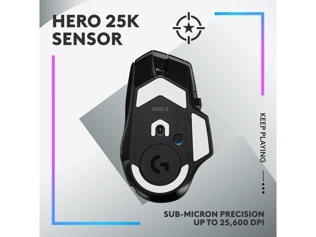 Logitech - G502 X PLUS LIGHTSPEED Wireless Optical Gaming Mouse with HERO 25K Sensor - Wireless - Black - image 4