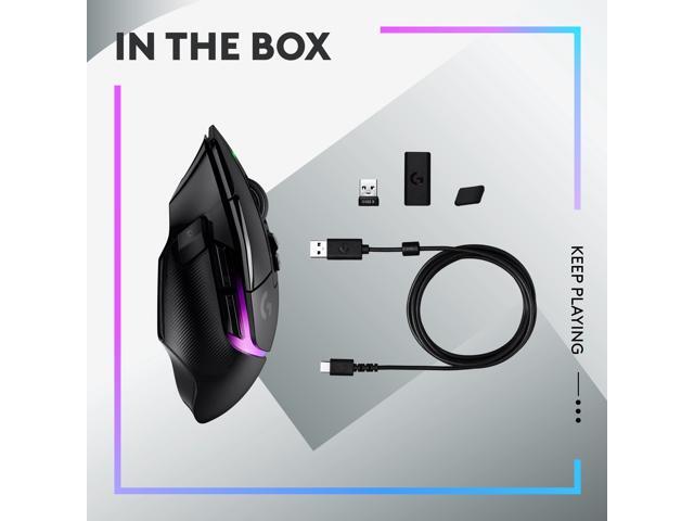 Logitech - G502 X PLUS LIGHTSPEED Wireless Optical Gaming Mouse with HERO 25K Sensor - Wireless - Black - image 9