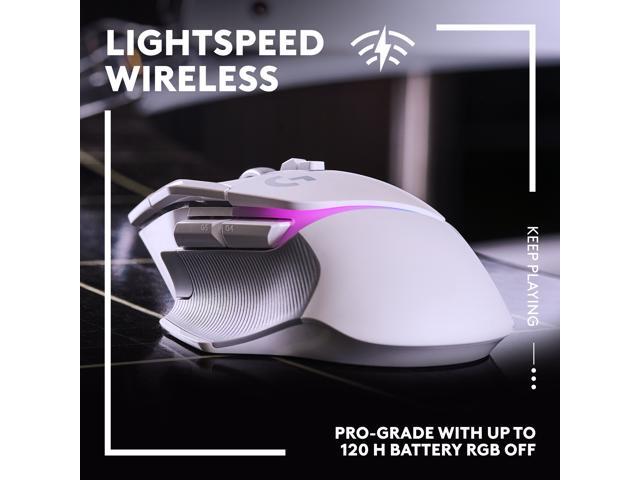Logitech - G502 X PLUS LIGHTSPEED Wireless Optical Gaming Mouse with HERO 25K Sensor - Wireless - White - image 3