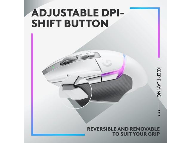 Logitech - G502 X PLUS LIGHTSPEED Wireless Optical Gaming Mouse with HERO 25K Sensor - Wireless - White - image 6